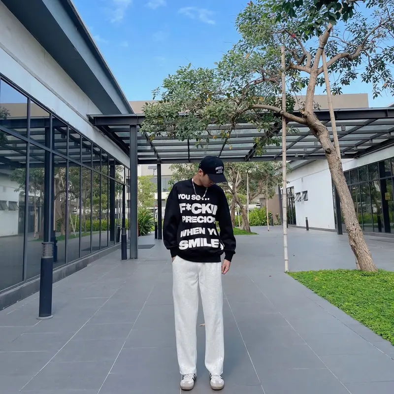 Quần Nỉ 2 Da From Suông Nam Nữ Track Pants [DYNG STORE] 2