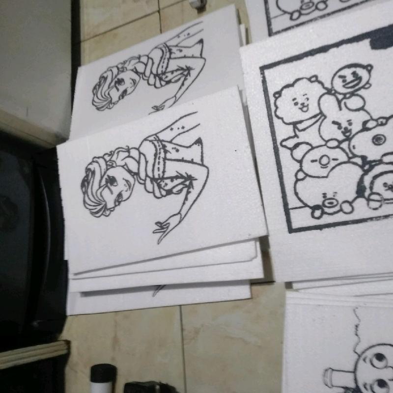 steyrofoam lukis mewarnai polos 1