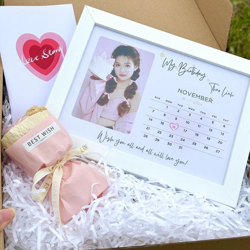 [TẶNG THIỆP + GIẤY RƠM] Khung Ảnh Thiết kế Theo Yêu Cầu, Quà Tặng Người Yêu, Sinh Nhật, Để bàn, Trang Trí Decor Phòng,...