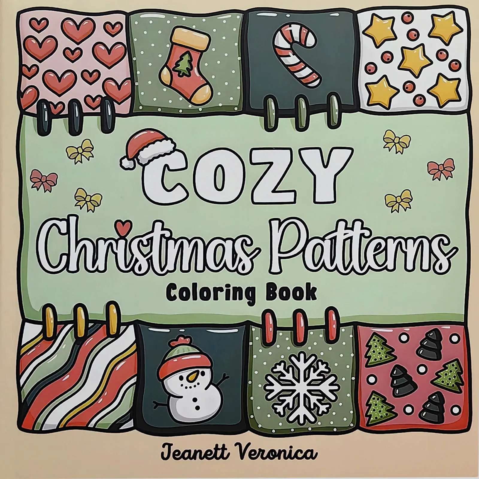 Christmas Gift Making Picture Book, 1 Count 40 Pages Christmas Themed Patterns Coloring Book, Art Supplies for Christmas Gifts