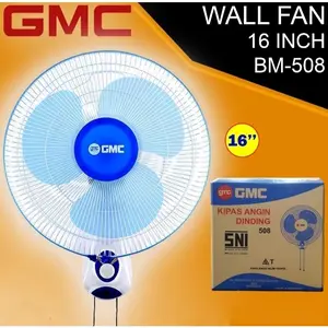 GMC 508 Wall Fan 16 inch Kipas Angin Dinding - Gantung Tembok - Tarik