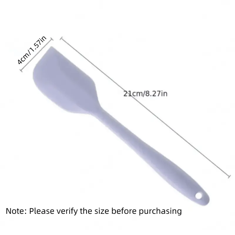 #KUP 4pcs/1pc Silicone Spatula For Cream, Jam And Butter, Easy To Clean, Suitable For Home, Restaurant, Dessert Shop, Baking Kitchen Tool Set 1