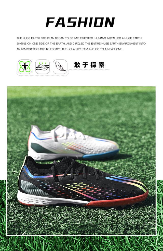 Product Introduction of In Stock Long Nail Broken Nail Football Boots Youth Soccer Shoes Men and Women Same Style More than Sneaker Human Made Sneakers Male and Female Students Youth Soccer Shoes Lawn Training Shoes 4