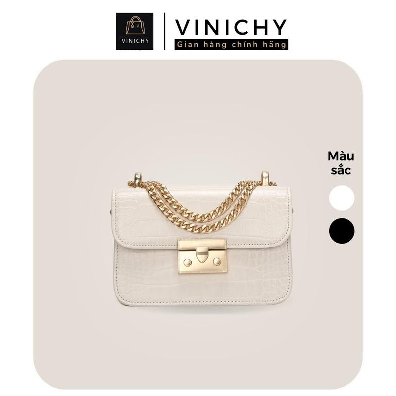 Túi xách nữ đeo chéo đeo vai đi chơi đi học VINICHY da đẹp thời trang cao cấp size 18cm HA285 Bag Tote Chain Phone