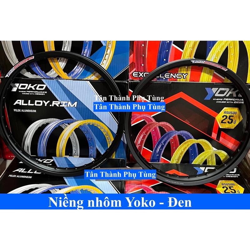 Niềng nhôm Yoko Thailand 1.4-1.6 Màu Đen