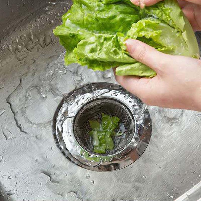 Kitchen Sink Strainer Drain Hair Catcher Bath Stopper Plug Sewer Filter with Lid 5