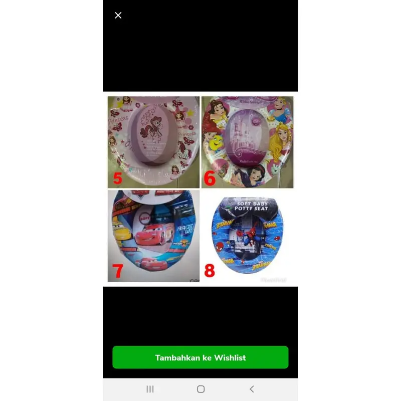 Dudukan toilet anak/ potty training seat/ ring closet/ potty training 1