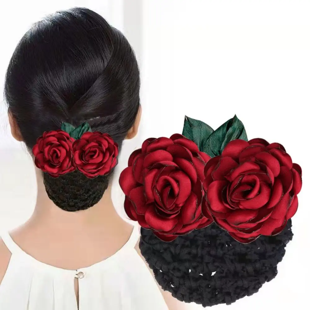 Klip Ekor Kuda, Rekaan Elegan, Untuk Wanita, Klip Musim Bunga, Jepit Rambut Bunga, Boleh Ditanggalkan, Hiasan Kepala Sanggul Korea, Sesuai untuk Hotel, Jaring Penutup Cengkaman Rambut, Untuk Kanak-kanak Perempuan