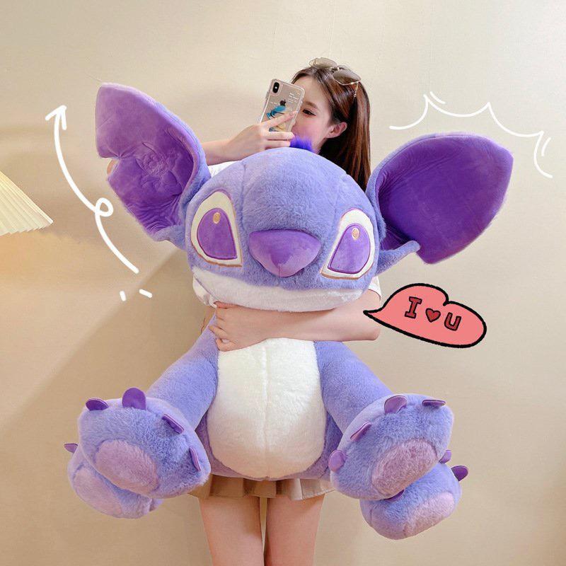 Gấu bông Stitch tím pastel dễ thương Size to khủng lồ 2