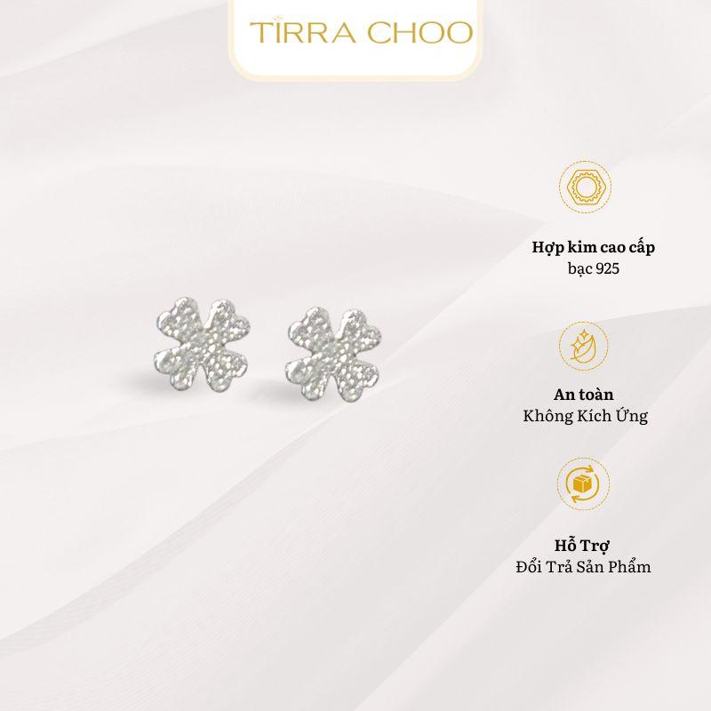 Product Introduction of Bông Tai Nữ Tirra Choo Cỏ 4 Lá Nguyên Bản Phong Cách Minimalist 3