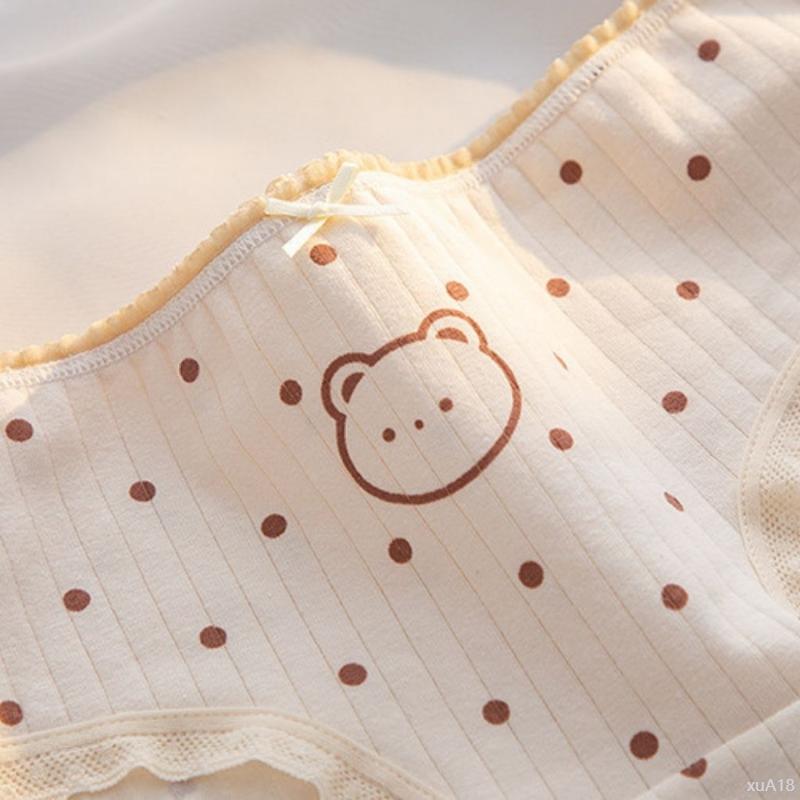 Áo thể thao nâng đỡ 3D - Nhảy múa tự do Quần lót nữ cotton cao cấp ren viền tôn dáng họa tiết cute dễ thương DEVARI L120 quan _ lot su duc Thun Oversize Túi Xách Cốp Quần Jean Xanh tất  búp  bê  tiểu quần  nhỏ Rút Đựng  lót  đúc  cạp panty Đồ Lót 4