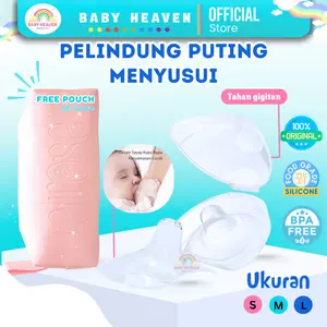 Baby Heaven Pelindung Puting Ibu ASI Menyusui Melindungi Gigitan Bayi Bahan Silikon Food Grade BPA Free Ukuran S M L - Pads untuk pd nipple shield aman untuk ibu Hamil