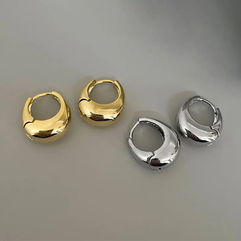 Hoa Tai Họa Tiết Phong Cách Kim Loại Tối Giản, Thời Trang Hàn Quốc, Cao Cấp, Dễ Phối Đồ, Thanh Lịch, Thích Hợp Đi Làm Women Nữ