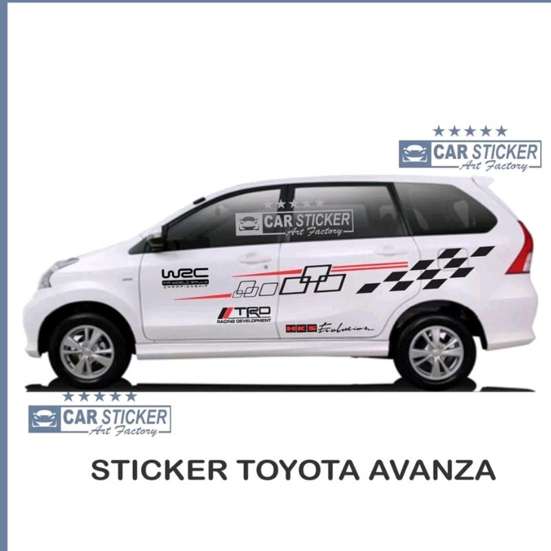 AVANZA01 Sticker avanza stiker avanza stiker toyota avanza stiker minimalis mobil toyota avanza sticker mobil avanza Car 0