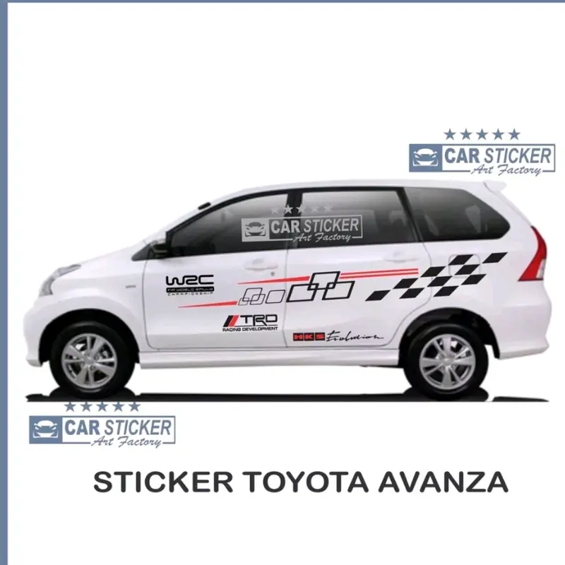 AVANZA01 Sticker avanza stiker avanza stiker toyota avanza stiker minimalis mobil toyota avanza sticker mobil avanza Car 0
