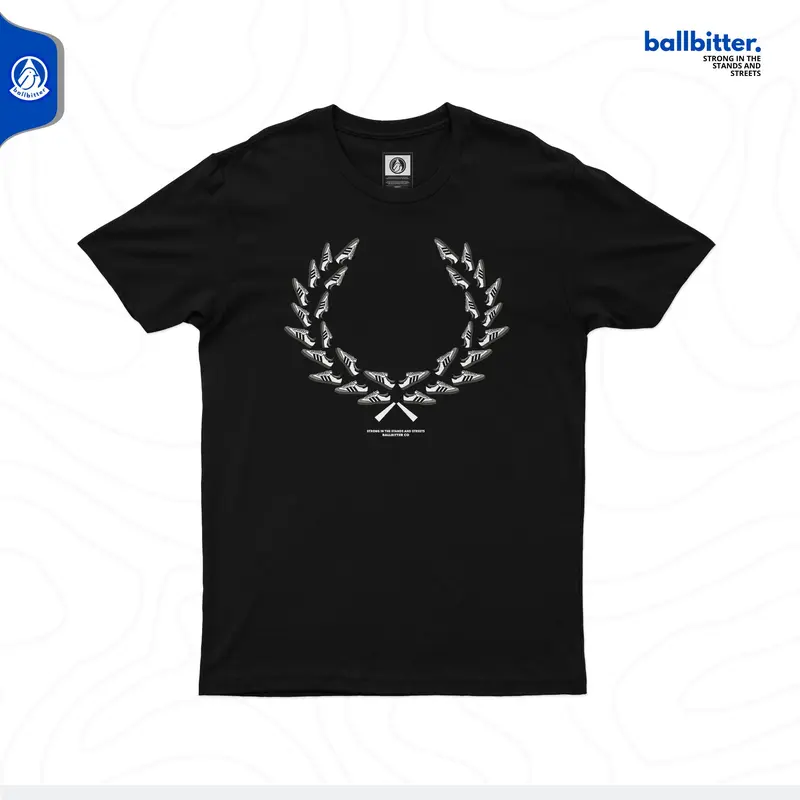Ballbitter Kaos Casual supporter Samba Sizzle Hitam Streetwear Combed 24s 0