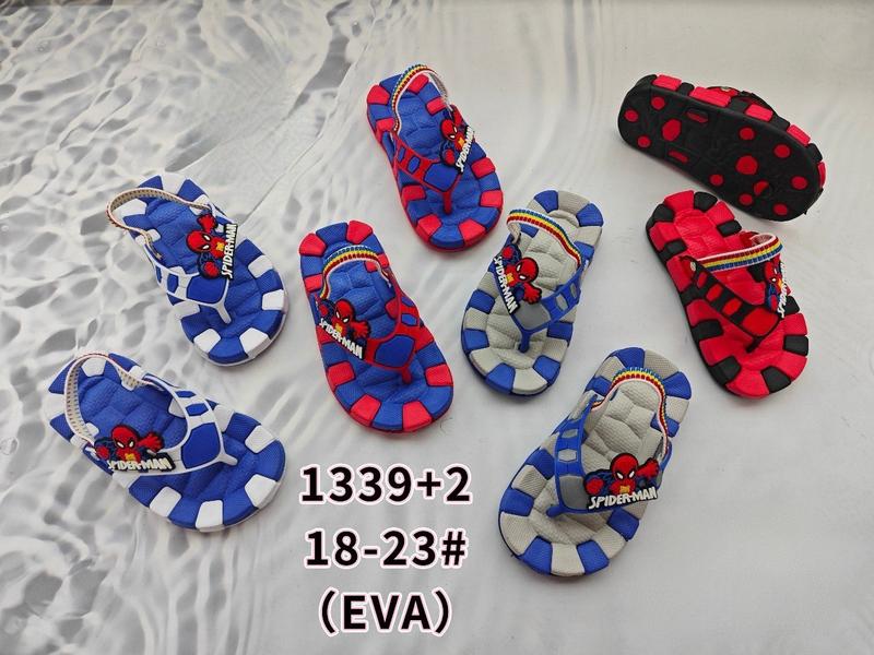 Dép kẹp siêu nhẹ quai thun cho bé trai hình siêu nhân nhện Cao Su
