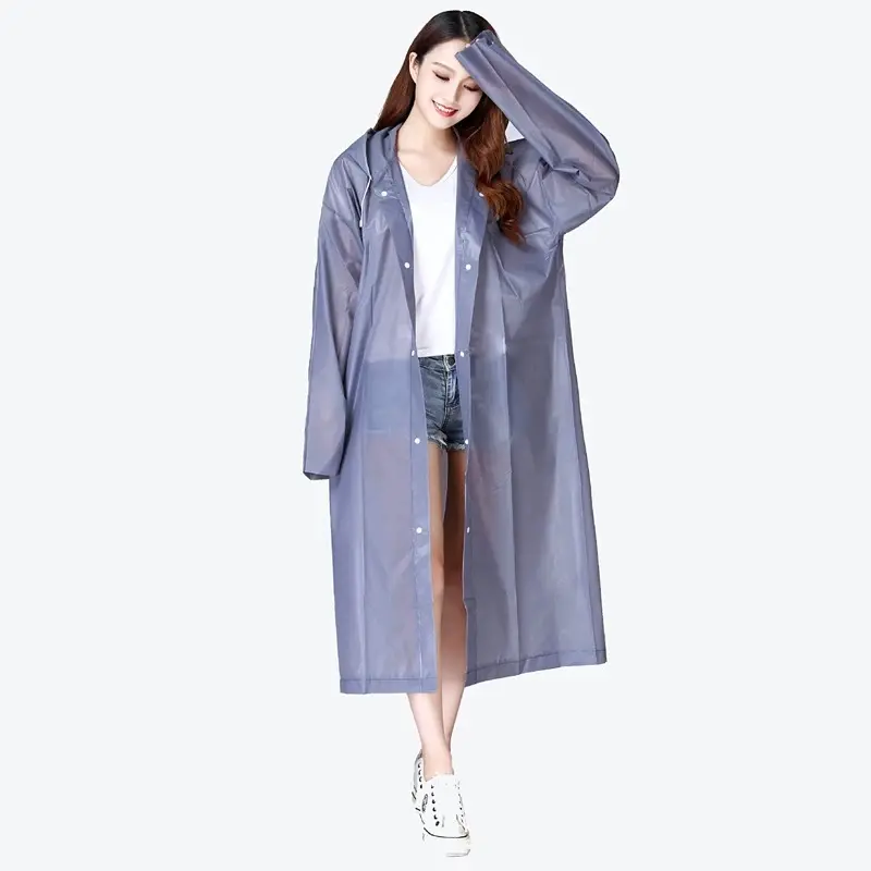 Thick Raincoat EVA Women Thickened Waterproof Clear Transparent Tour Rainwear Suit