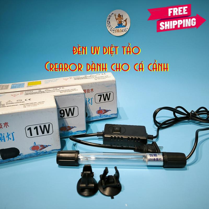 Đèn UV Creator Công Suất 5W, 7W, 9W, 11W Diệt Rêu, Tảo Có Hại Cho Cá Cảnh, Hồ Koi