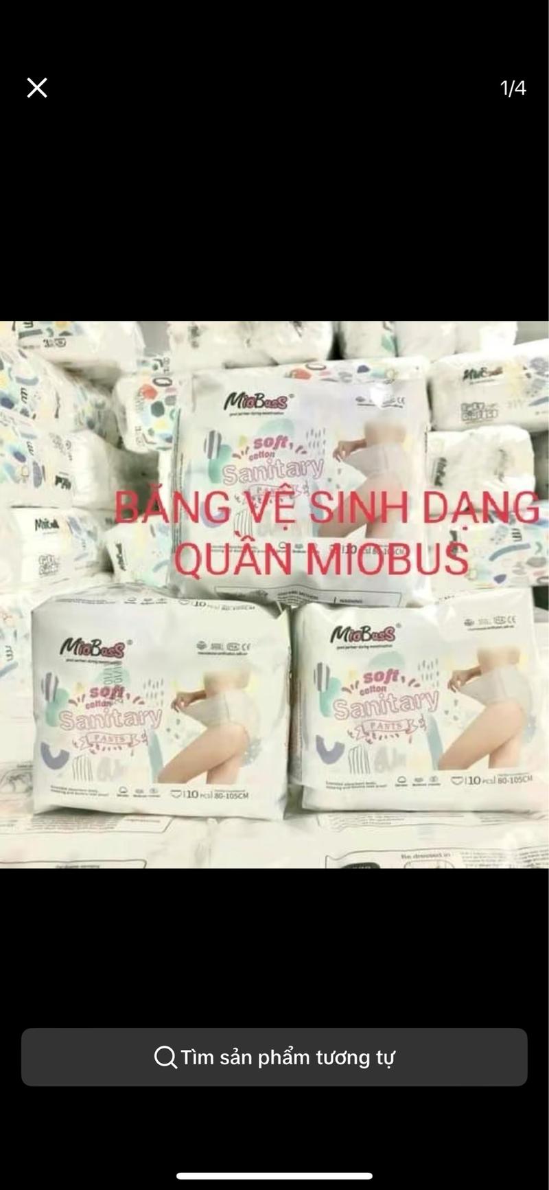 Product Introduction of COMBO 30 MIẾNG BVS DẠNG QUẦN MIOBUSS dành cho chị em đến kỳ, cho mẹ sau sinh và bé gái tuổi dậy thì 4