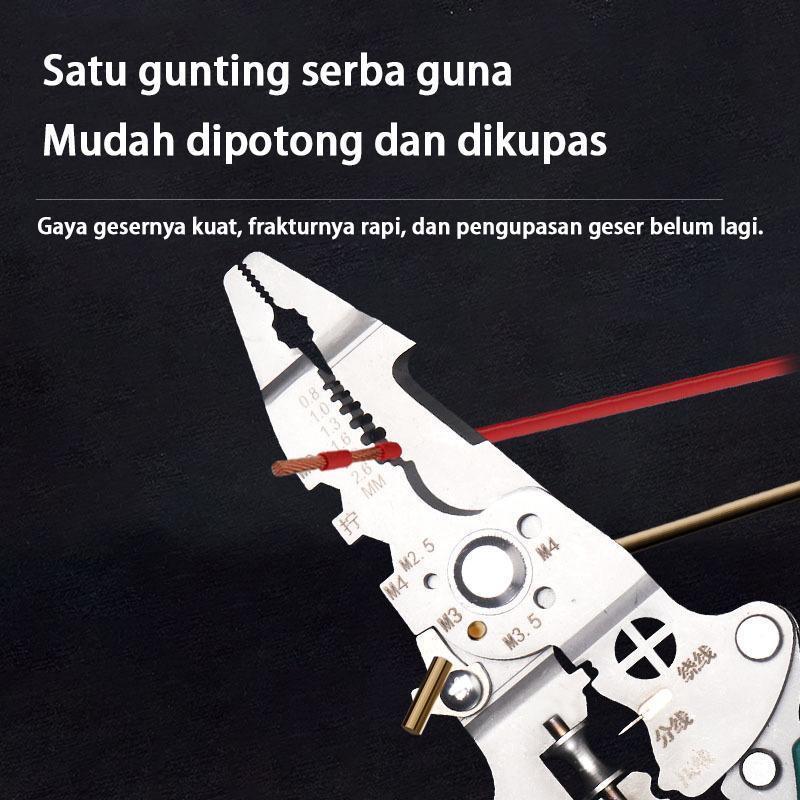 Tang Lipat 28 in 1 Pemotong Kabel Multifungsi Anti Shock Bahan Krom Vanadium Kawat Tang Dekrustasi Kabel Pengupas 27 Fungsi Ergonomis dengan Desain Lipat dan Pegangan Nyaman(Barang yang dikembalikan rusak atau hilang.) Tang Lipat 28 in 1 Pemotong Kabel Multifungsi Anti Shock Bahan Krom Vanadium Kawat Tang Dekrustasi Kabel Pengupas 27 Fungsi Ergonomis dengan Desain Lipat dan Pegangan Nyaman(Barang yang dikembalikan rusak atau hilang.)