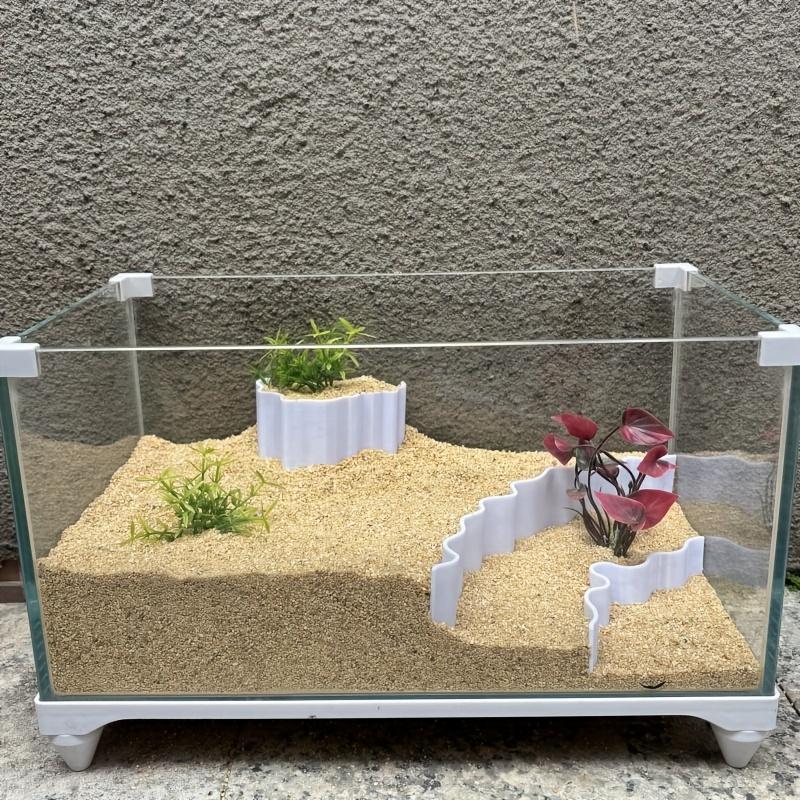 3D Printed Fish Tank Decoration board, 3 Counts/set Artificial Hill Shaped Decoration board, Fish & Shrimp Habitat board, Aquarium Decoration 8