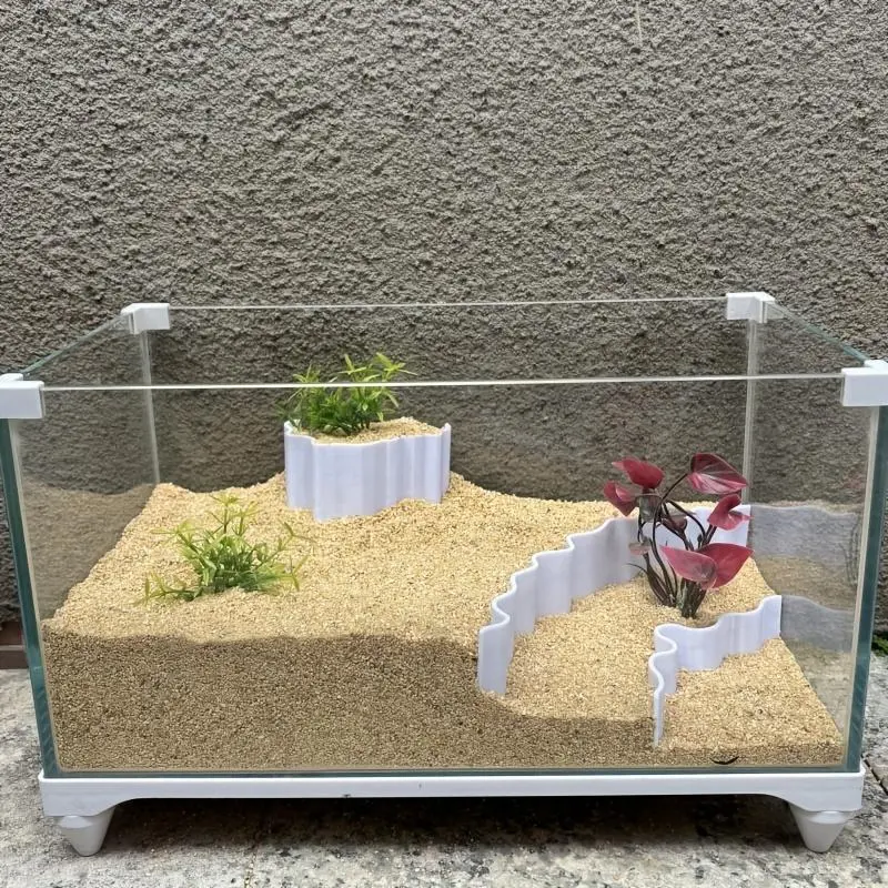 3D Printed Fish Tank Decoration board, 3 Counts/set Artificial Hill Shaped Decoration board, Fish & Shrimp Habitat board, Aquarium Decoration 8
