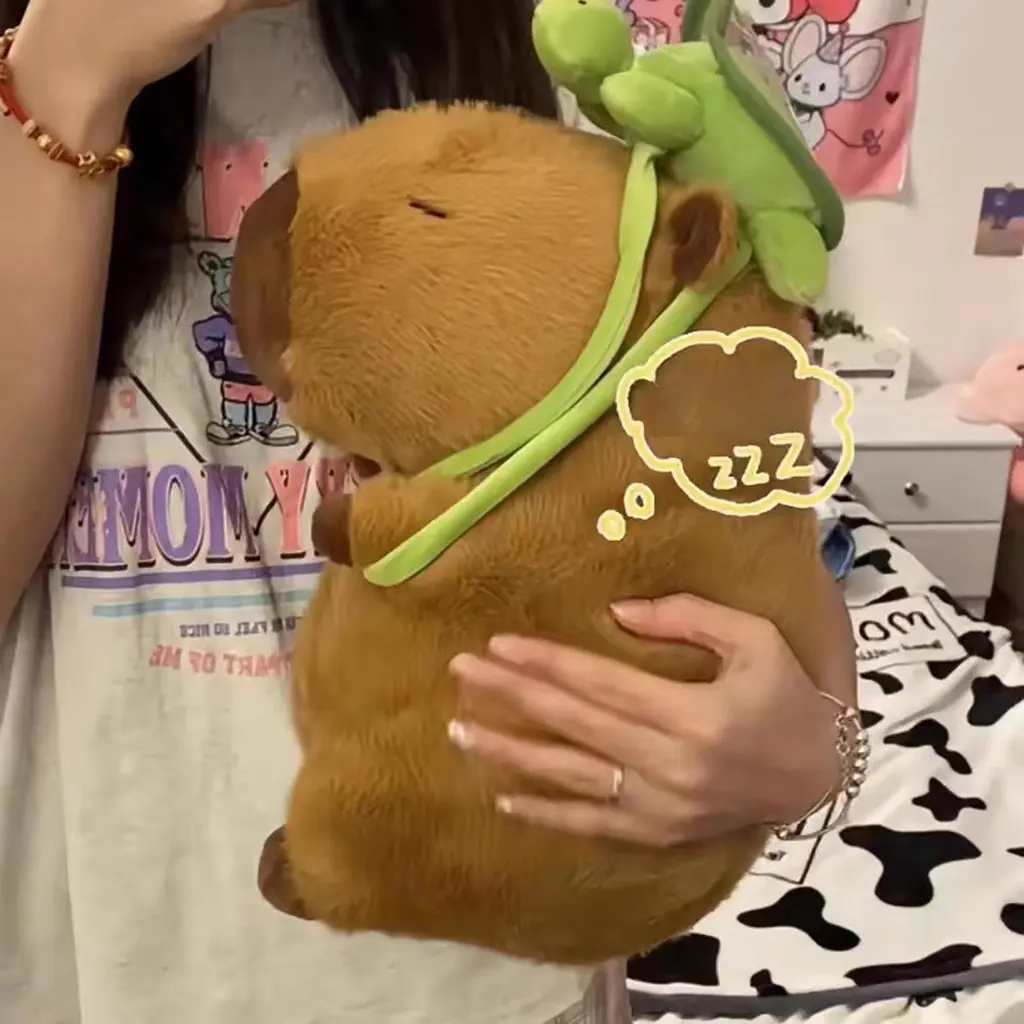 Capybara Plush Simulation Capibara Anime Fluffty Toy Kawaii Plushie Cute Doll Stuffed Animals Soft Doll Plush Gift Kid Toys