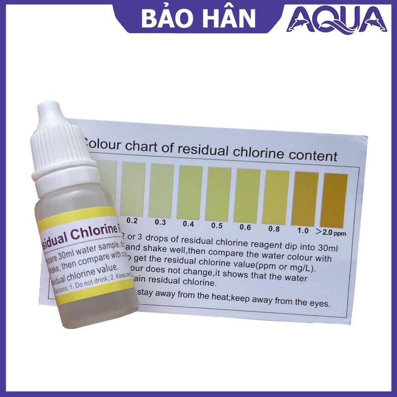 Dung dịch thử Clo dư, test Clo dư trong nước máy