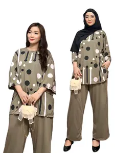 Setelan Jumbo Wanita LD135 Oneset Oversize Modern Sr1991 Atasan Celana