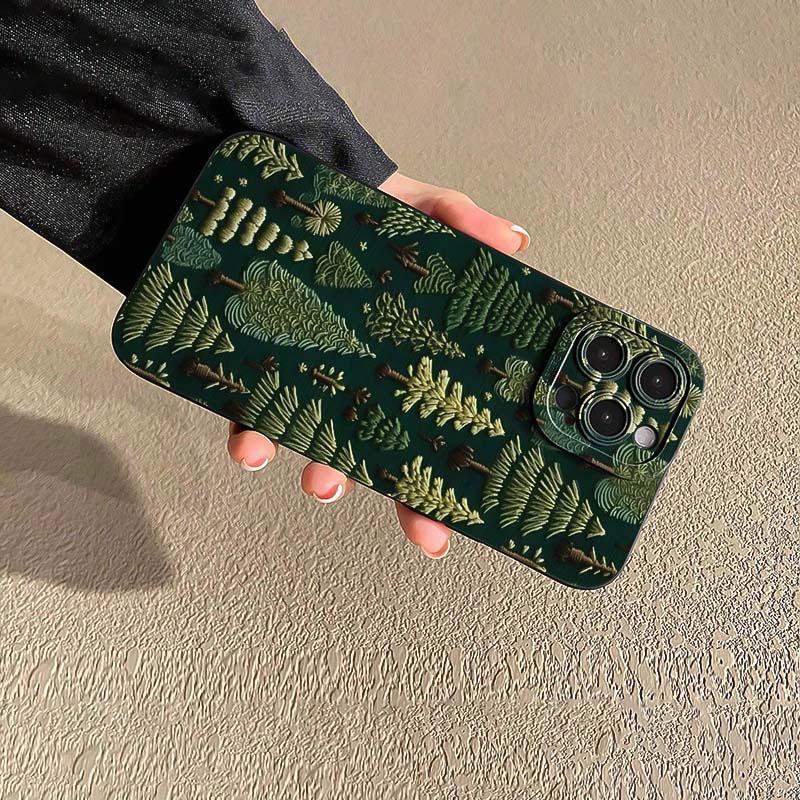 Product Introduction of Forest Pattern Phone Case, 1 Count Anti-drop Shockproof Phone Protective Cover, Phone Accessory Compatible with iPhone 11 12 13 14 15 16 Series 8