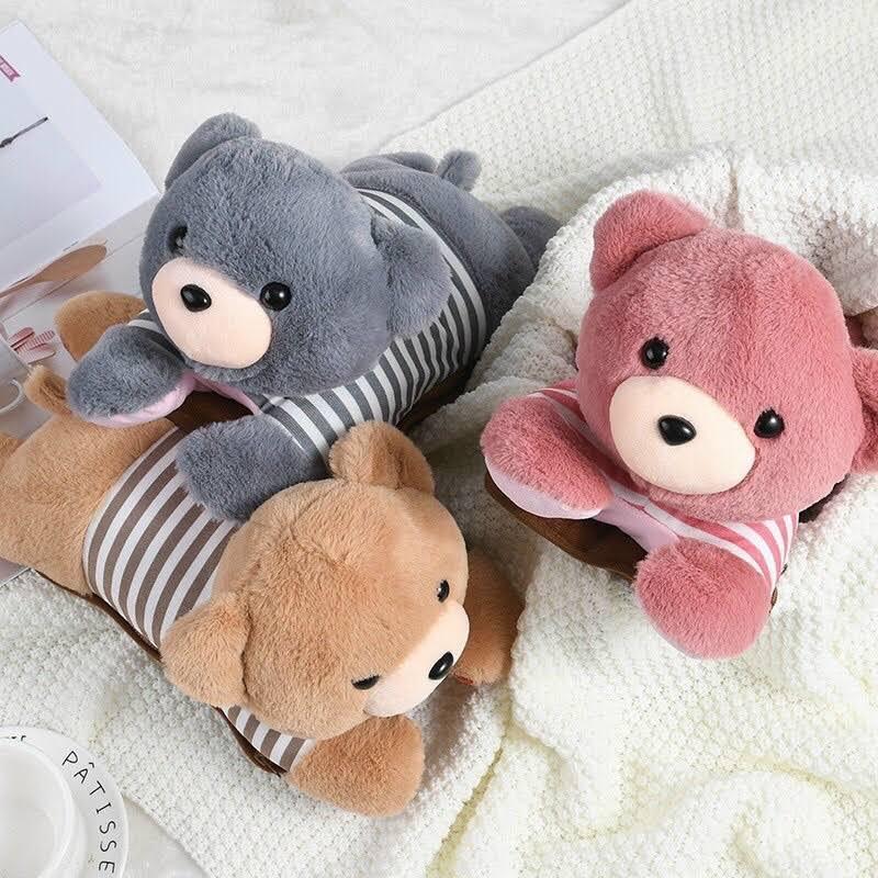 Túi sưởi gấu bông dễ thương cắm điện, gấu chườm bụng giảm đau bụng kinh hạ sốt sưởi ấm cơ thể tiện dụng đa năng an toàn Máy Sưởi tui chuo