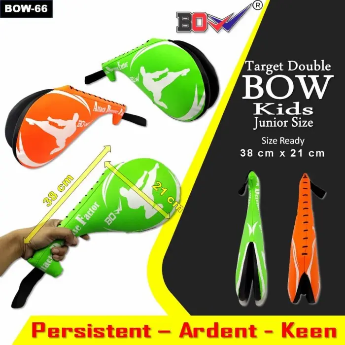 target tendangan taekwondo karate paha ayam double Junior anak BOW pad 0