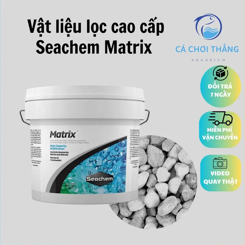Vật liệu lọc Seachem Matrix - Xử lí làm trong nước hiệu quả, mạnh mẽ, khử độc tố, ổn định môi trường nước 0
