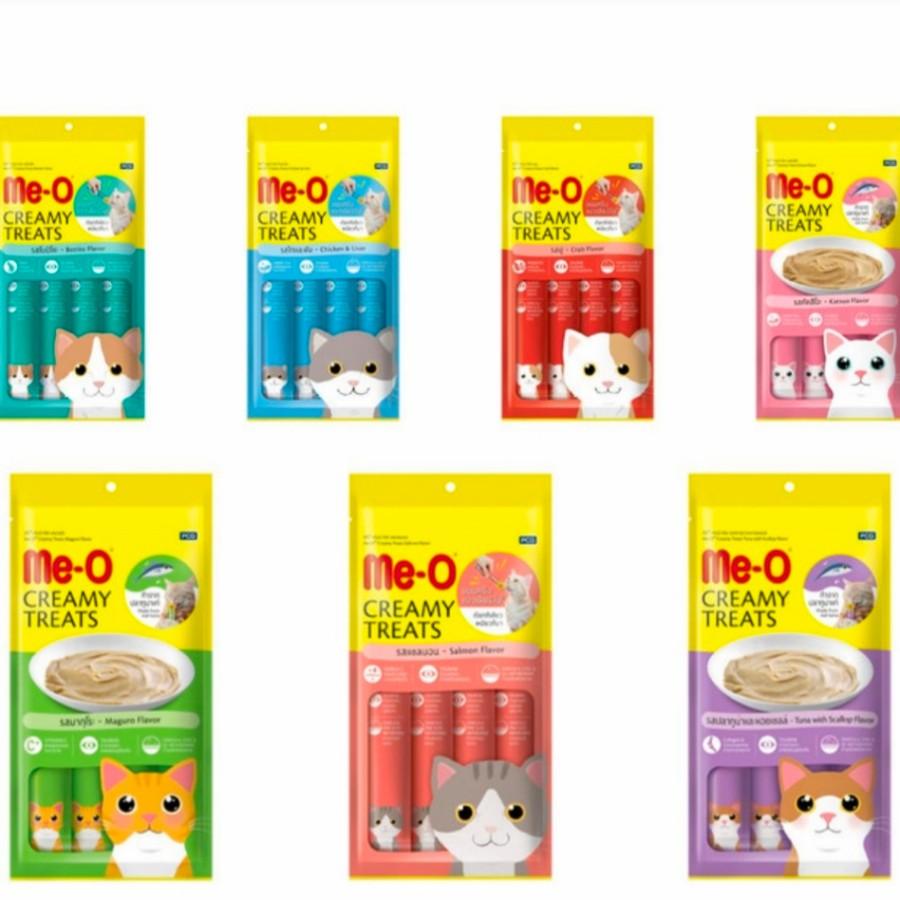 Meo Creamy Liquid 4*15Gram makanan atau snack kucing - Shop | Tokopedia