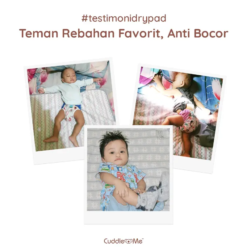Perlak Bayi Drypad Cuddle Me Alas Ompol Bayi Newborn Alas waterproof bayi Tidur 7