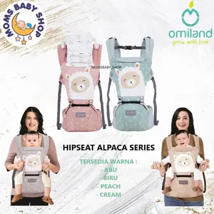 MOMS_Omiland Hipseat gendongan Bayi Alpaca Series gendong