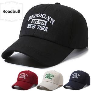 ROADBULL新作刺繍文字入荷り野球帽,男女兼用,カップルや学生向けけけ,和風レトロサンバイザー,くずし
