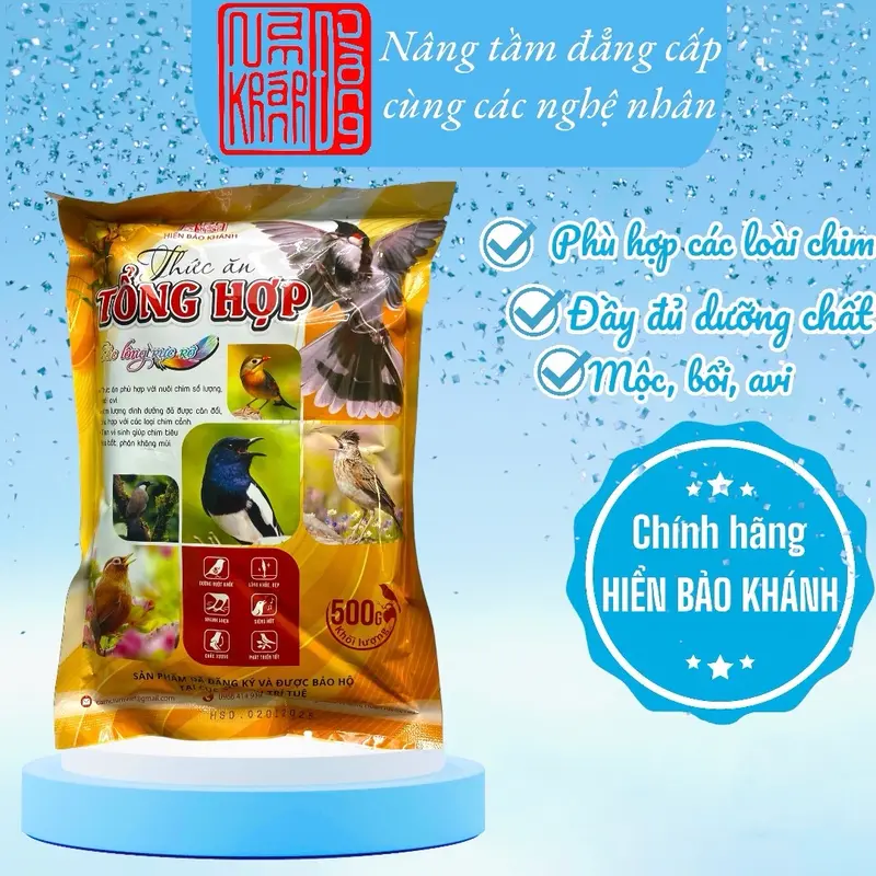 5 GÓI TỔNG HỢP HIỂN BẢO KHÁNH - CÁM DÀNH CHO CÁC LOẠI CHIM - THỨC ĂN CHIM CẢNH - THƯƠNG HIỆU HIỂN BẢO KHÁNH 2