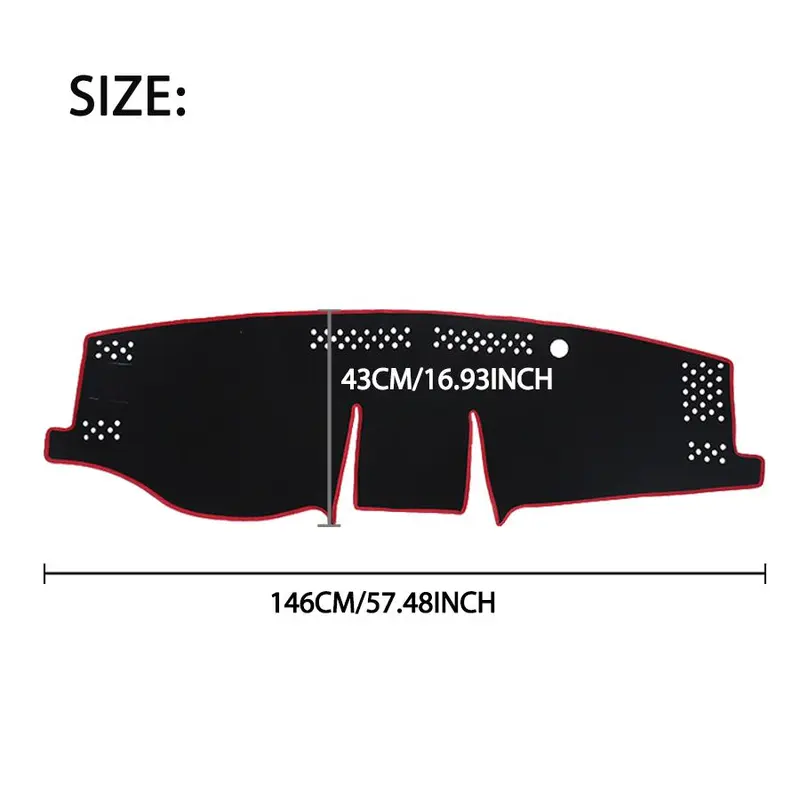Car Dashboard Sunshade Mat, Anti-slip Car Dashboard Sunshade Pad, Car Interior Accessories for Toyota RAV4 2019-2021 1