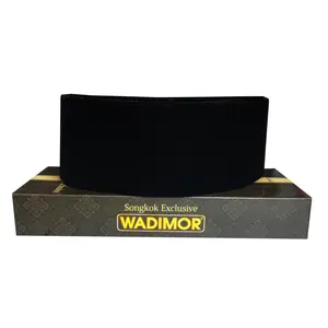 Wadimor Songkok Peci Polos Hitam AC Tinggi 8 Muslim