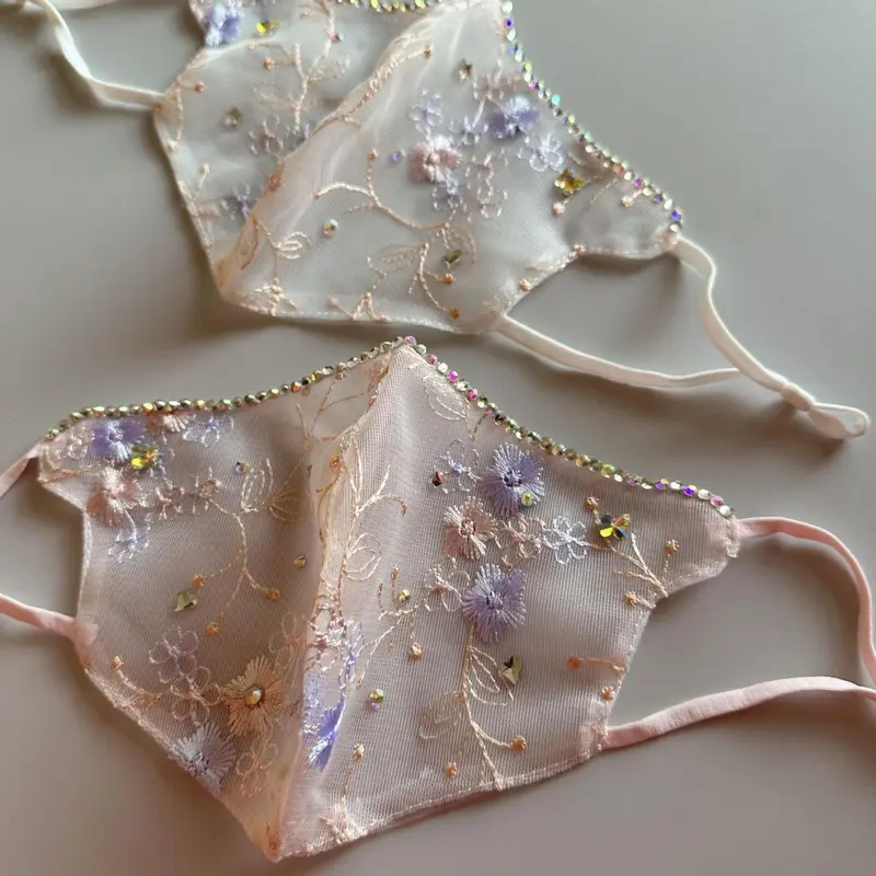 Khẩu Trang Chống Nắng, Nữ, Ren Mỏng, Thoáng Khí, Thời Trang 1