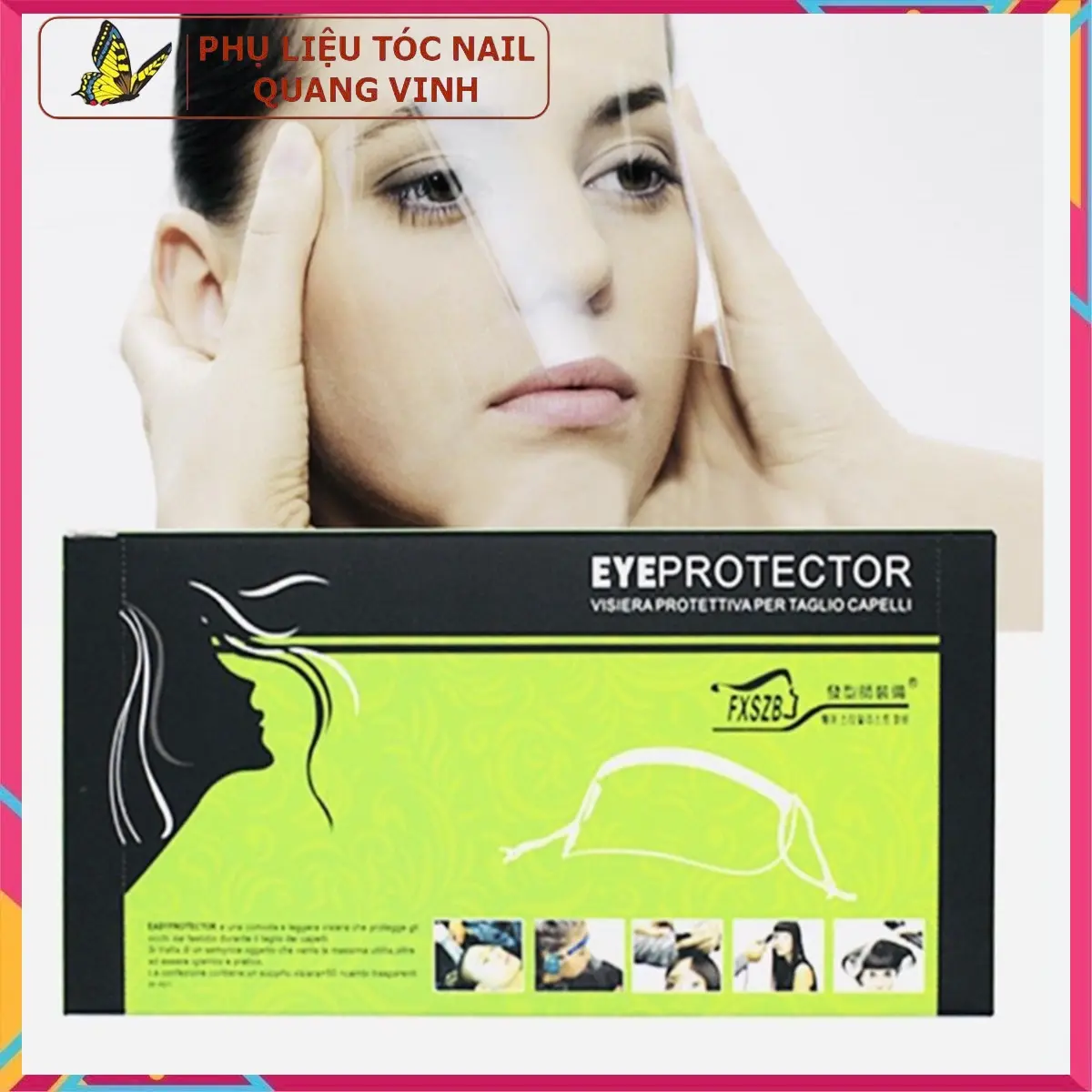 [Siêu sale 20k/hộp 50 miếng] Miếng dán trán đa năng che mặt cắt tóc, cắt mái, nhuộm tóc, làm hóa chất (nguyên hộp)