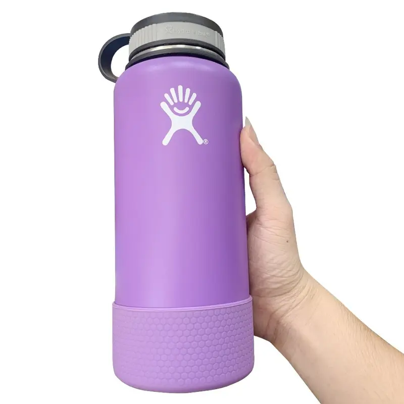 Tay Áo Đáy Chai Silicon, Phụ Kiện Cốc Chống Trượt, Tấm Lót Chai Nước, Vỏ Bảo Vệ Cách Nhiệt Hình Lục Giác, Thích Hợp Cho Aquaflash / HydroFlask, 12-40 oz, Mới 3