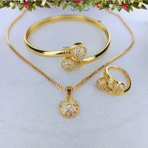 1 Set Perhiasan Wanita Titanium Anti Karat Dan Anti Luntur Model Bangle Terbaru Isi Lengkap Kalung Gelang Cincin Aksesoris Fashion Jewelry Sets Anti Luntur Mewah Elegan Nyaman Dipakai Bisa Cod