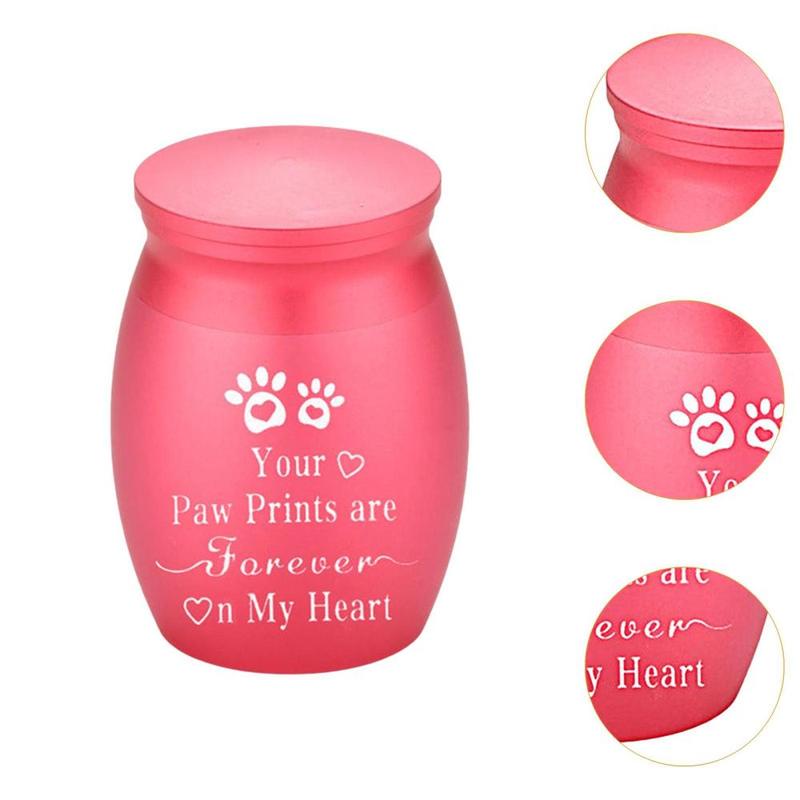 Product Introduction of Pet Urn Aluminum Alloy Waterproof Souvenir Container Keepsake Urn Cat Ash Holder for Small Animals Puppy Dogs Cats Rabbits Kitten 1