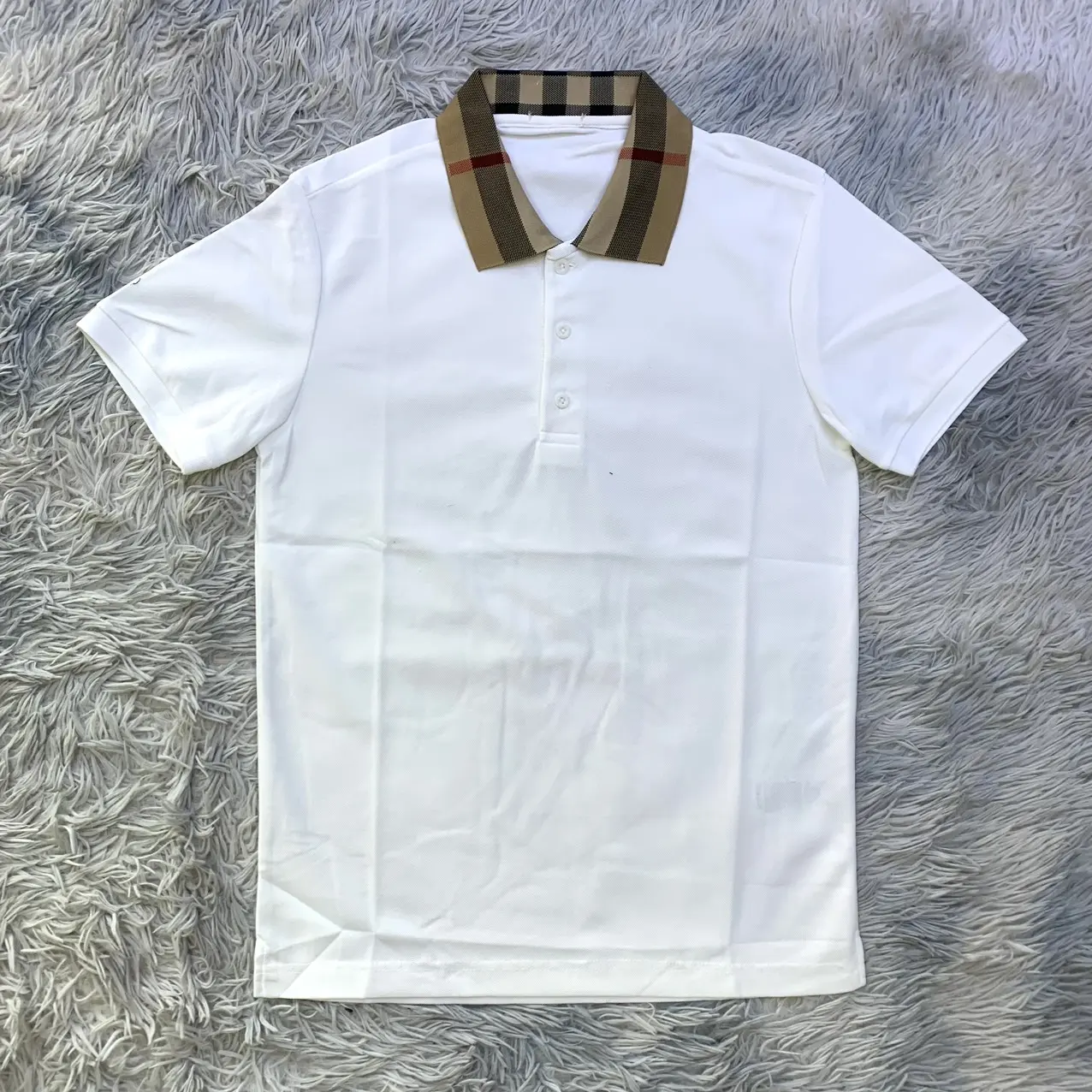 Áo polo cổ sọc trẻ trung dễ phối đồ chất cá sấu mịn
