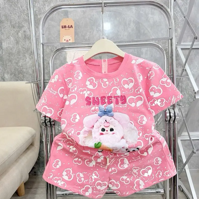 12-36kg Bộ quần áo chất cotton mềm mát IN TRÀN TRÁI TIM BABY TREE MÃ 2