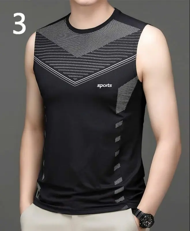 Combo 3 áo, combo 4 áo: Áo ba lỗ thoáng mát thấm hút mồ hôi làm từ chất liệu thun lạnh, in 5D. 0