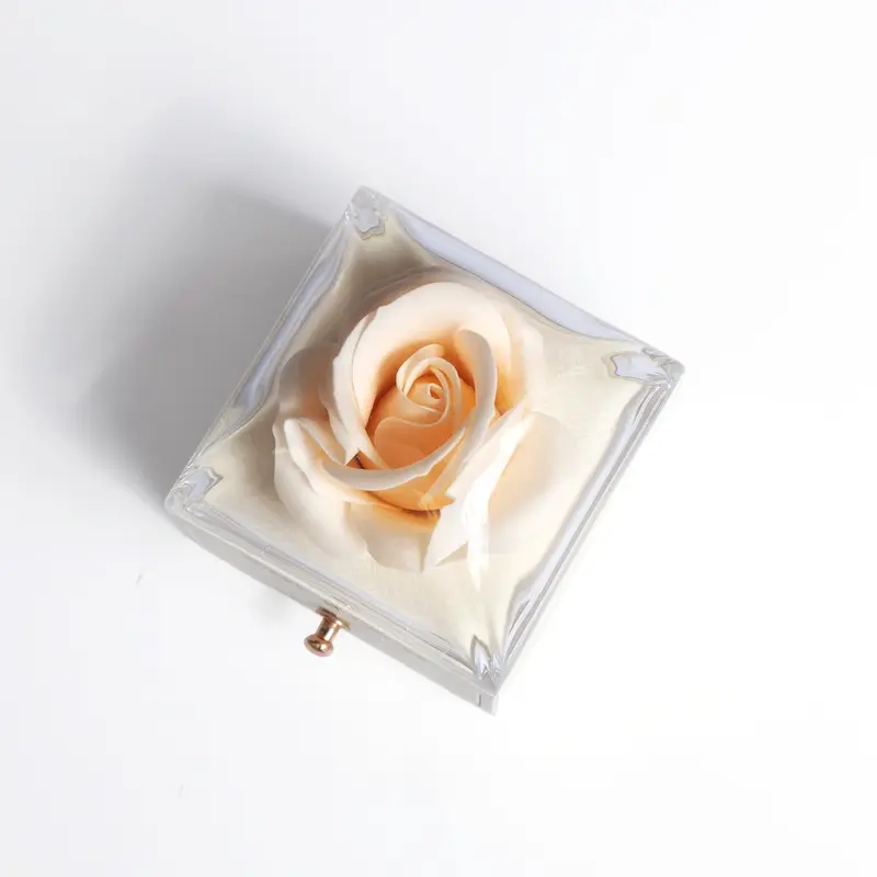 Valentine's Day Jewelry Gift Box Set, 1 Set Heart Shaped Pendant Necklace with Artificial Rose, Valentines Gift for GF, Creative Gift for Mother, Wife, Girlfriend, Female Friends, Valentine's Day Gift Ideas 2